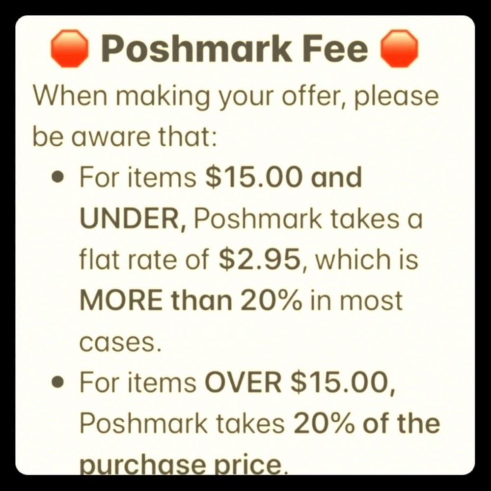 Poshmark Fee